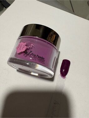 Peppi Gel Awwtumn purple dip nail powder